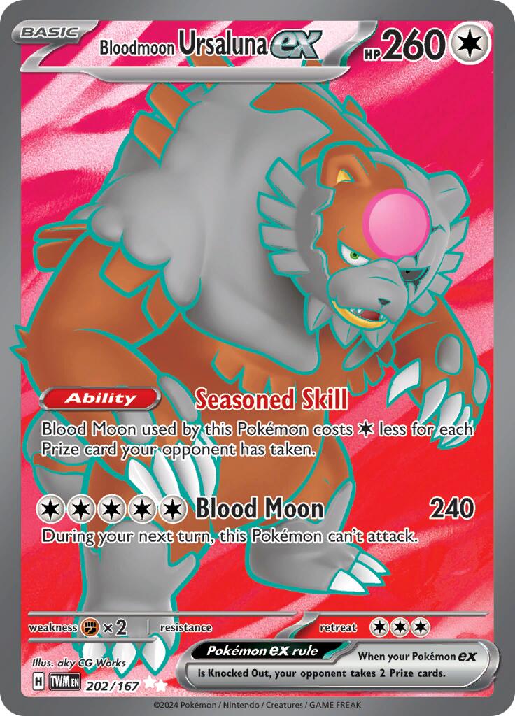 Bloodmoon Ursaluna ex (202/167) [Scarlet & Violet: Twilight Masquerade] | Jomio and Rueliete's Cards and Comics