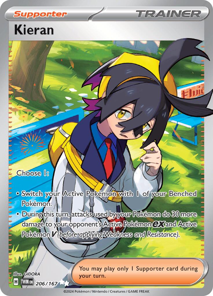 Kieran (206/167) [Scarlet & Violet: Twilight Masquerade] | Jomio and Rueliete's Cards and Comics