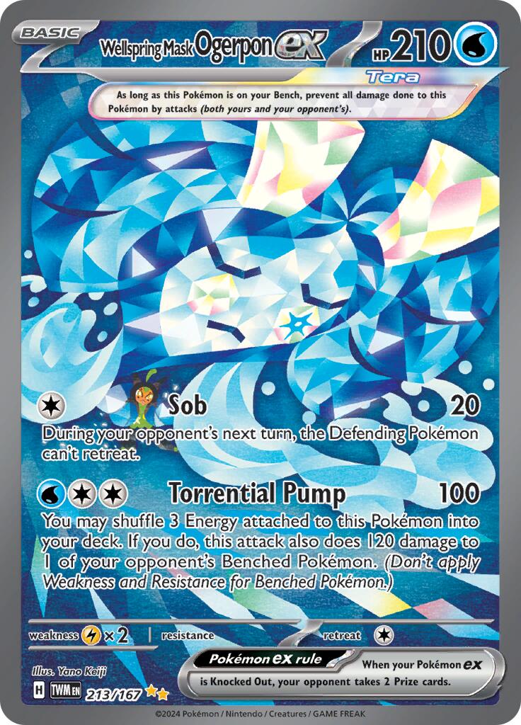 Wellspring Mask Ogerpon ex (213/167) [Scarlet & Violet: Twilight Masquerade] | Jomio and Rueliete's Cards and Comics