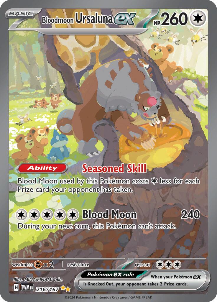Bloodmoon Ursaluna ex (216/167) [Scarlet & Violet: Twilight Masquerade] | Jomio and Rueliete's Cards and Comics