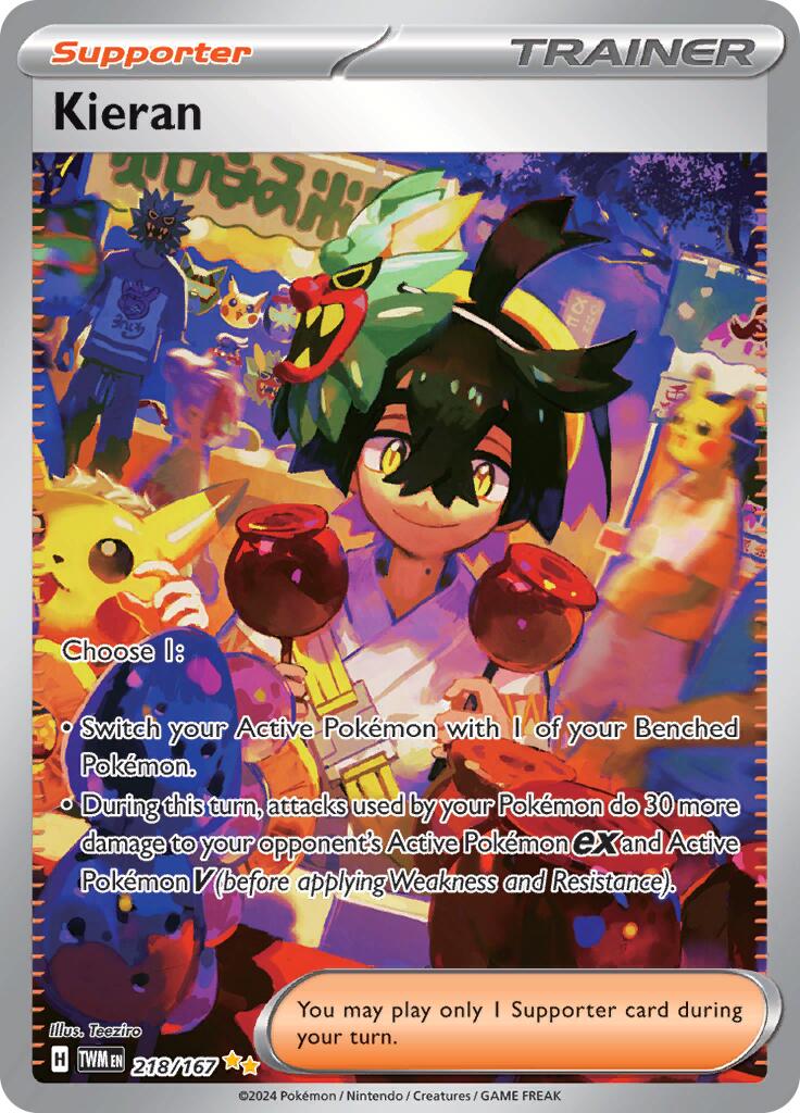 Kieran (218/167) [Scarlet & Violet: Twilight Masquerade] | Jomio and Rueliete's Cards and Comics