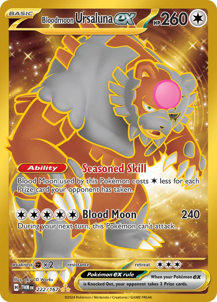 Bloodmoon Ursaluna ex (222/167) [Scarlet & Violet: Twilight Masquerade] | Jomio and Rueliete's Cards and Comics