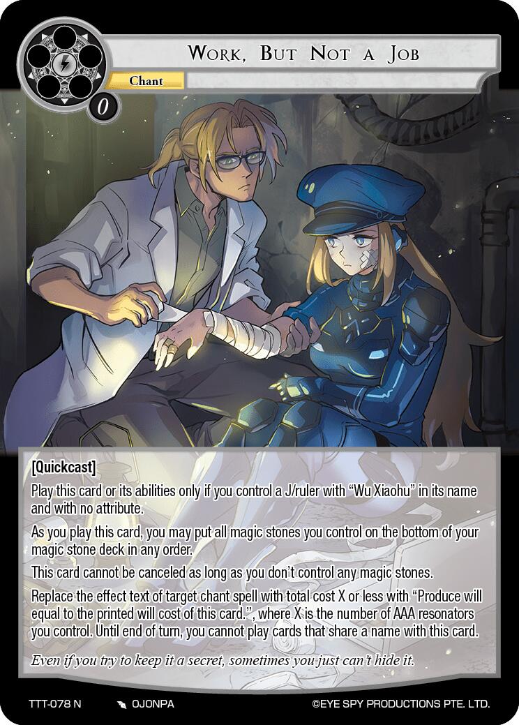 Work, But Not a Job (TTT-078 N) [Thoth of the Trinity] | Jomio and Rueliete's Cards and Comics