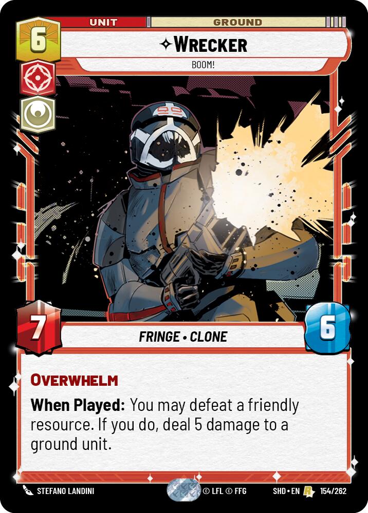 Wrecker - Boom! (154/262) (154/262) [Shadows of the Galaxy] | Jomio and Rueliete's Cards and Comics