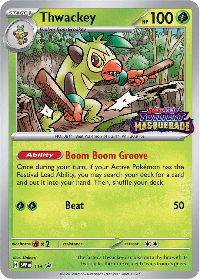 Thwackey (115) [Scarlet & Violet: Black Star Promos] | Jomio and Rueliete's Cards and Comics