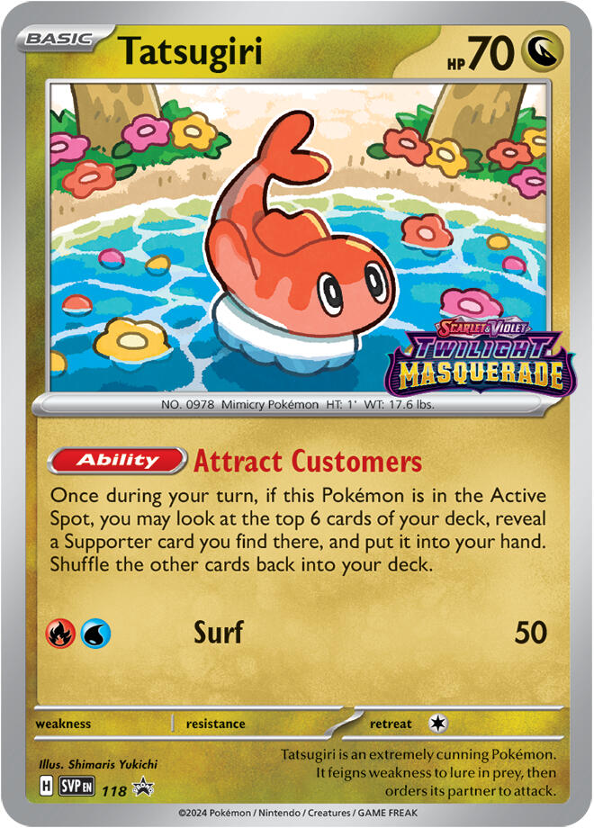 Tatsugiri (118) [Scarlet & Violet: Black Star Promos] | Jomio and Rueliete's Cards and Comics