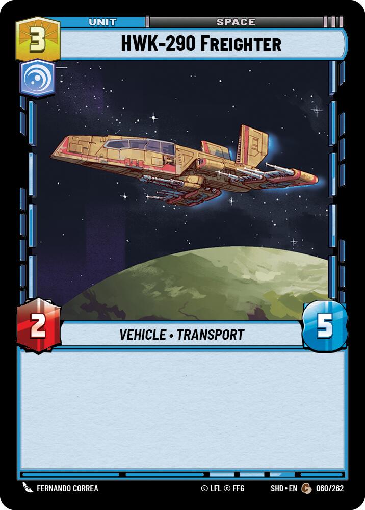 HWK-290 Freighter (060/262) [Shadows of the Galaxy] | Jomio and Rueliete's Cards and Comics