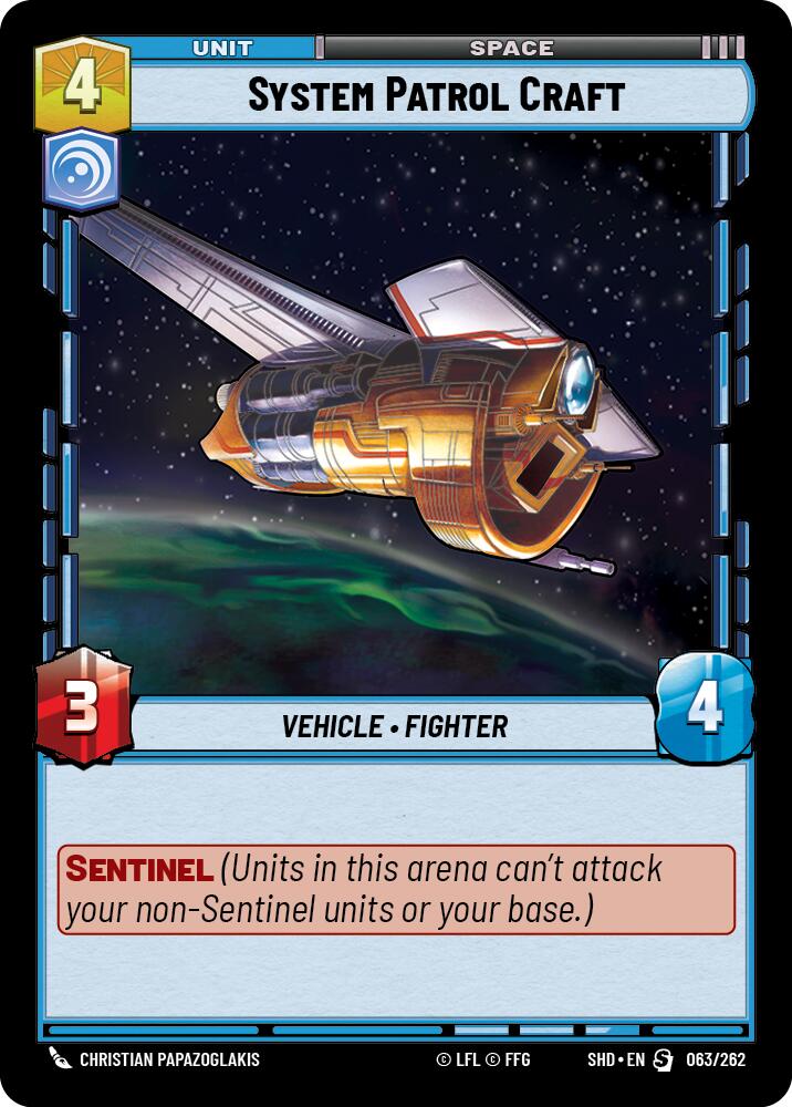 System Patrol Craft (063/262) (063/262) [Shadows of the Galaxy] | Jomio and Rueliete's Cards and Comics