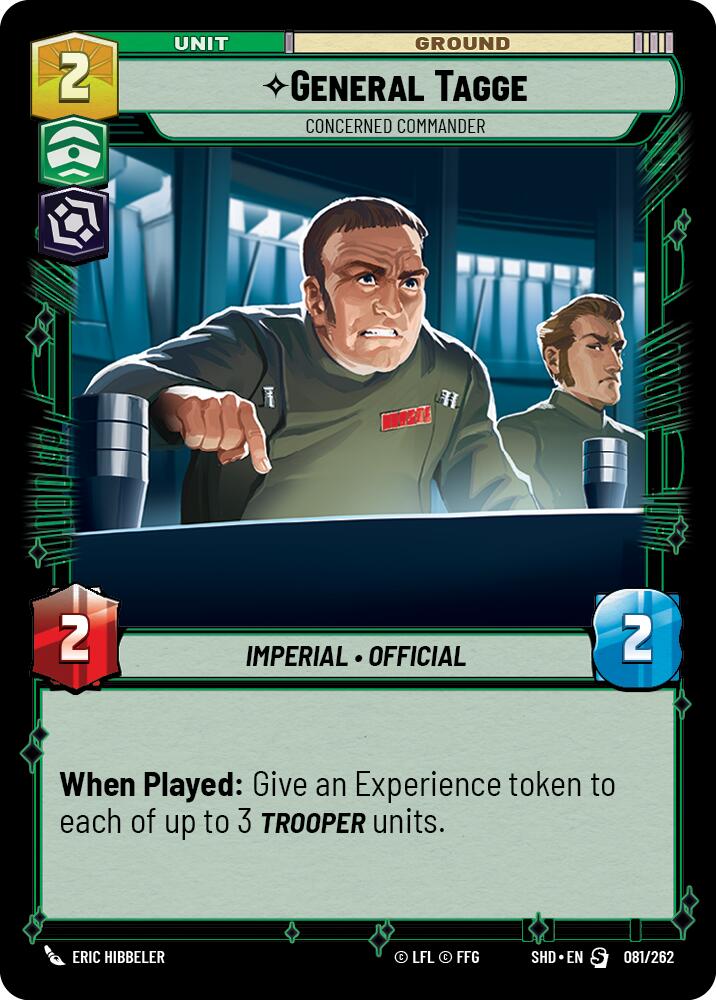 General Tagge - Concerned Commander (081/262) (081/262) [Shadows of the Galaxy] | Jomio and Rueliete's Cards and Comics