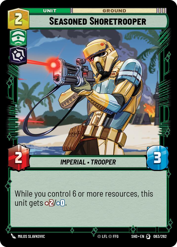 Seasoned Shoretrooper (083/262) (083/262) [Shadows of the Galaxy] | Jomio and Rueliete's Cards and Comics