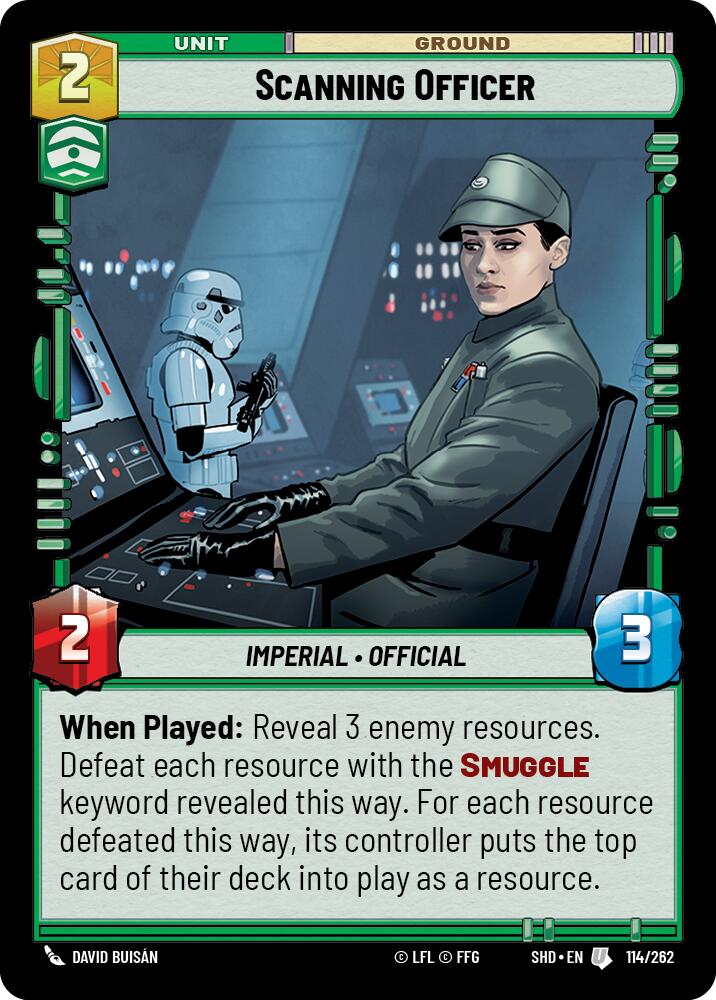 Scanning Officer (114/262) (114/262) [Shadows of the Galaxy] | Jomio and Rueliete's Cards and Comics