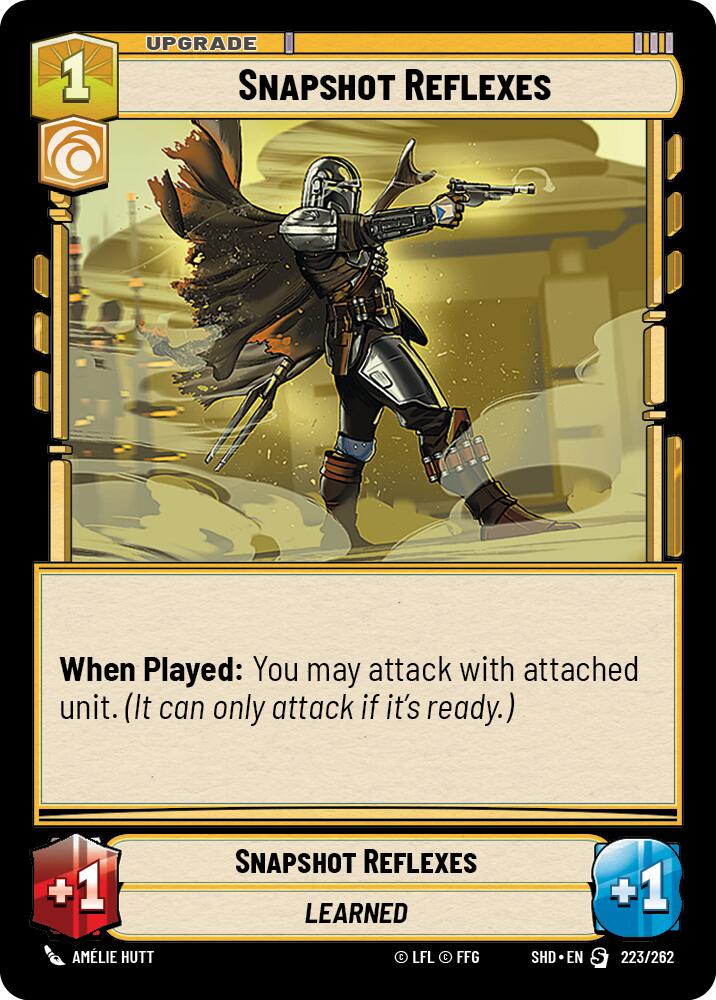 Snapshot Reflexes (223/262) (223/262) [Shadows of the Galaxy] | Jomio and Rueliete's Cards and Comics