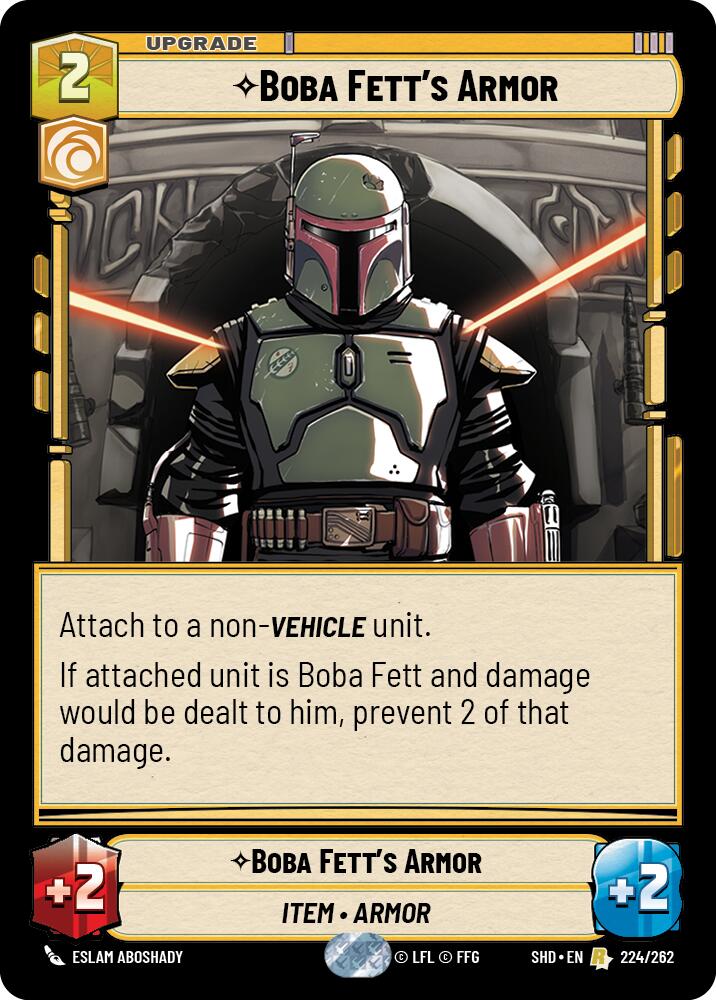 Boba Fett's Armor (224/262) (224/262) [Shadows of the Galaxy] | Jomio and Rueliete's Cards and Comics