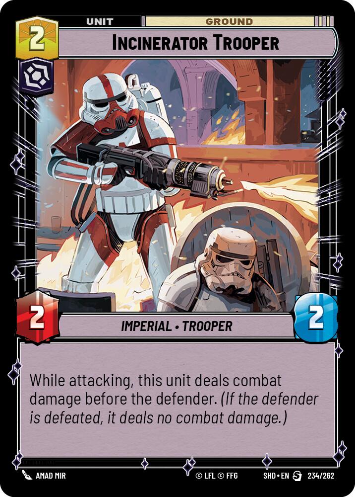 Incinerator Trooper (234/262) (234/262) [Shadows of the Galaxy] | Jomio and Rueliete's Cards and Comics