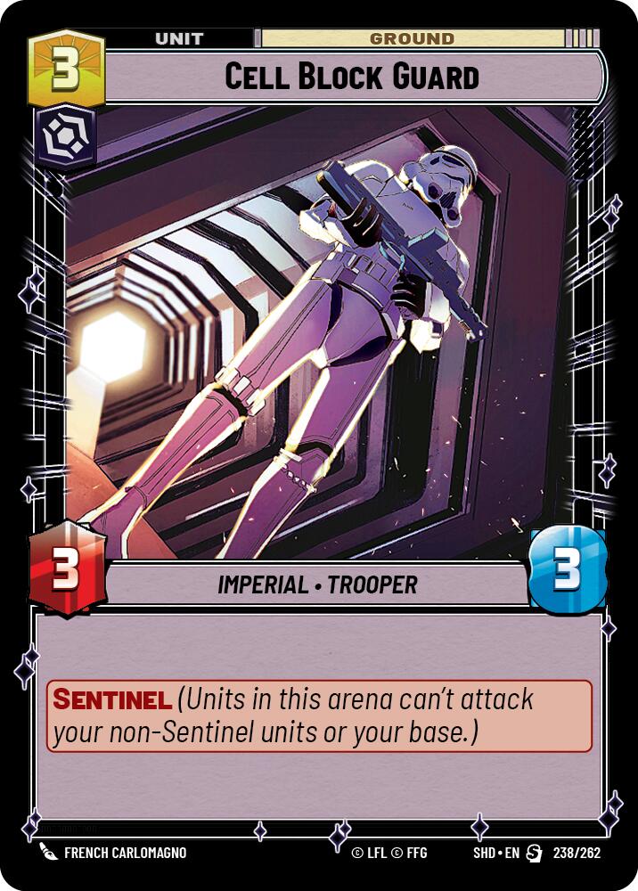 Cell Block Guard (238/262) (238/262) [Shadows of the Galaxy] | Jomio and Rueliete's Cards and Comics