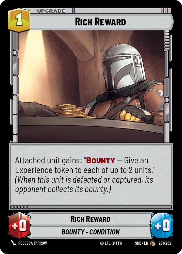 Rich Reward (261/262) (261/262) [Shadows of the Galaxy] | Jomio and Rueliete's Cards and Comics