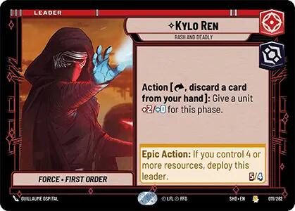 Kylo Ren - Rash and Deadly (011/262) (011/262) [Shadows of the Galaxy] | Jomio and Rueliete's Cards and Comics