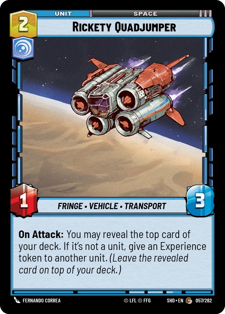 Rickety Quadjumper (057/262) [Shadows of the Galaxy] | Jomio and Rueliete's Cards and Comics