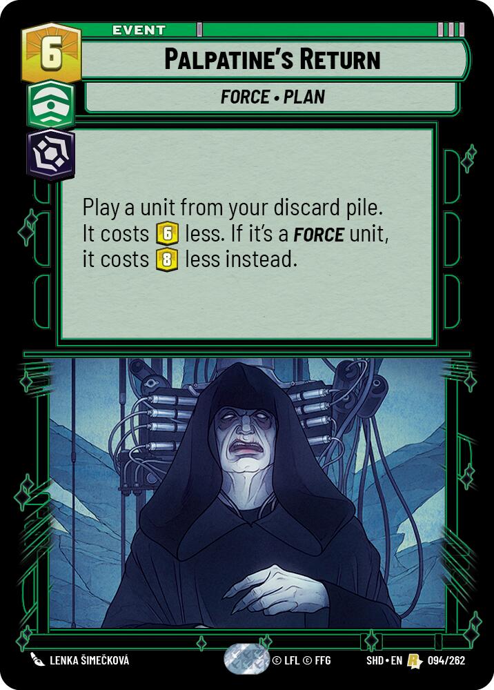 Palpatine's Return (094/262) (094/262) [Shadows of the Galaxy] | Jomio and Rueliete's Cards and Comics
