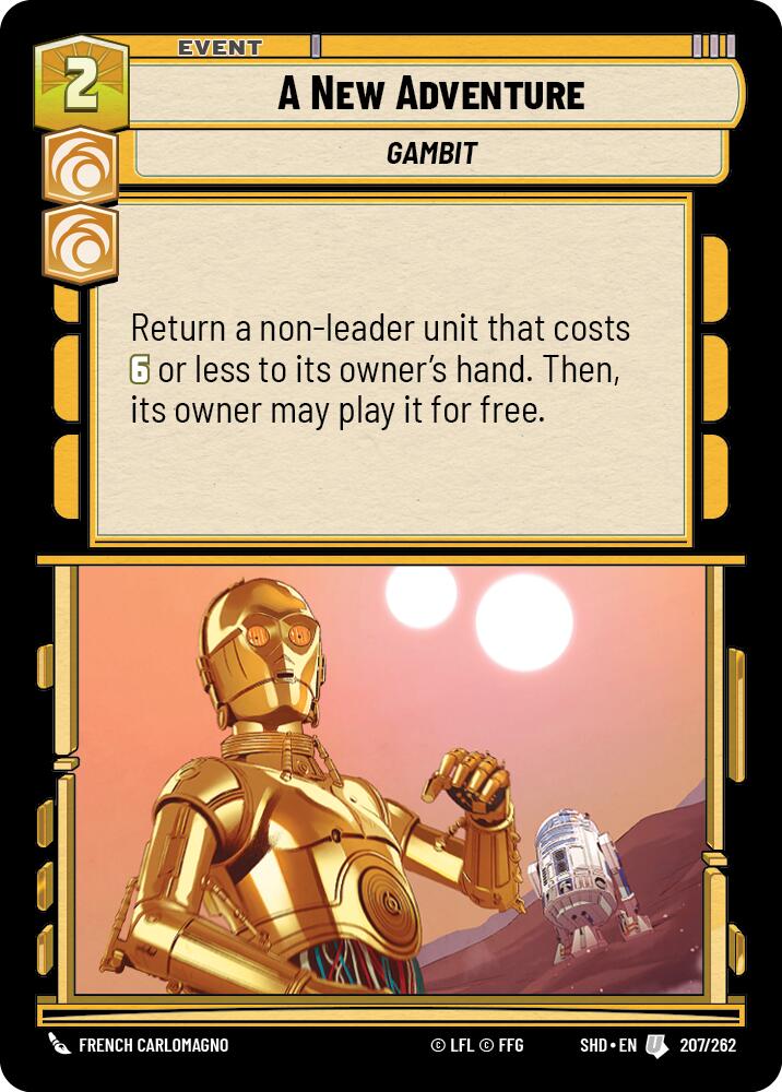 A New Adventure (207/262) [Shadows of the Galaxy] | Jomio and Rueliete's Cards and Comics
