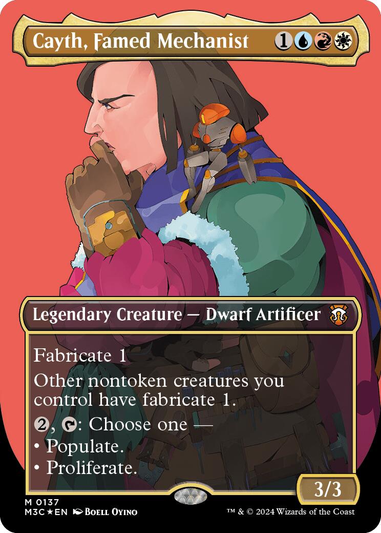 Cayth, Famed Mechanist (Borderless) (Ripple Foil) [Modern Horizons 3 Commander] | Jomio and Rueliete's Cards and Comics