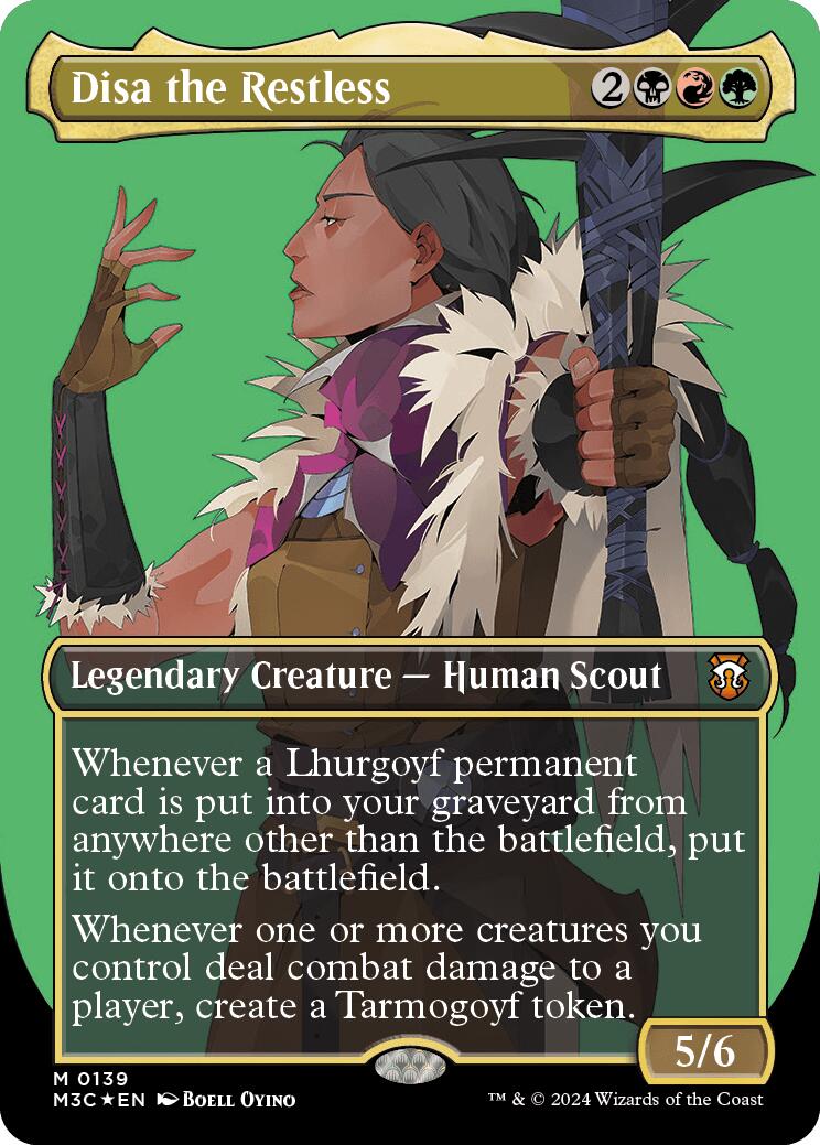 Disa the Restless (Borderless) (Ripple Foil) [Modern Horizons 3 Commander] | Jomio and Rueliete's Cards and Comics