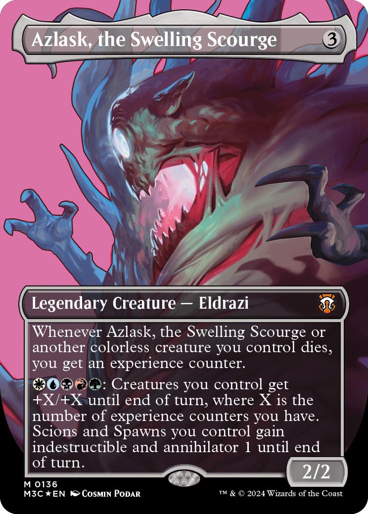 Azlask, the Swelling Scourge (Borderless) (Ripple Foil) [Modern Horizons 3 Commander] | Jomio and Rueliete's Cards and Comics