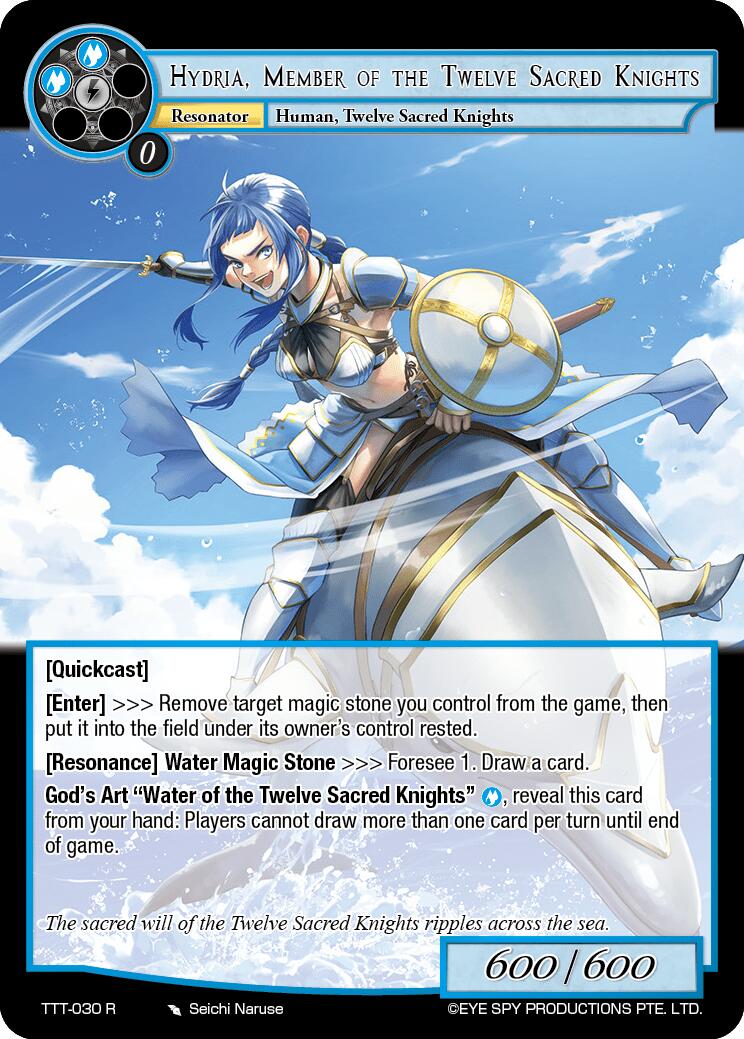 Hydria, Member of the Twelve Sacred Knights (TTT-030 R) [Thoth of the Trinity] | Jomio and Rueliete's Cards and Comics