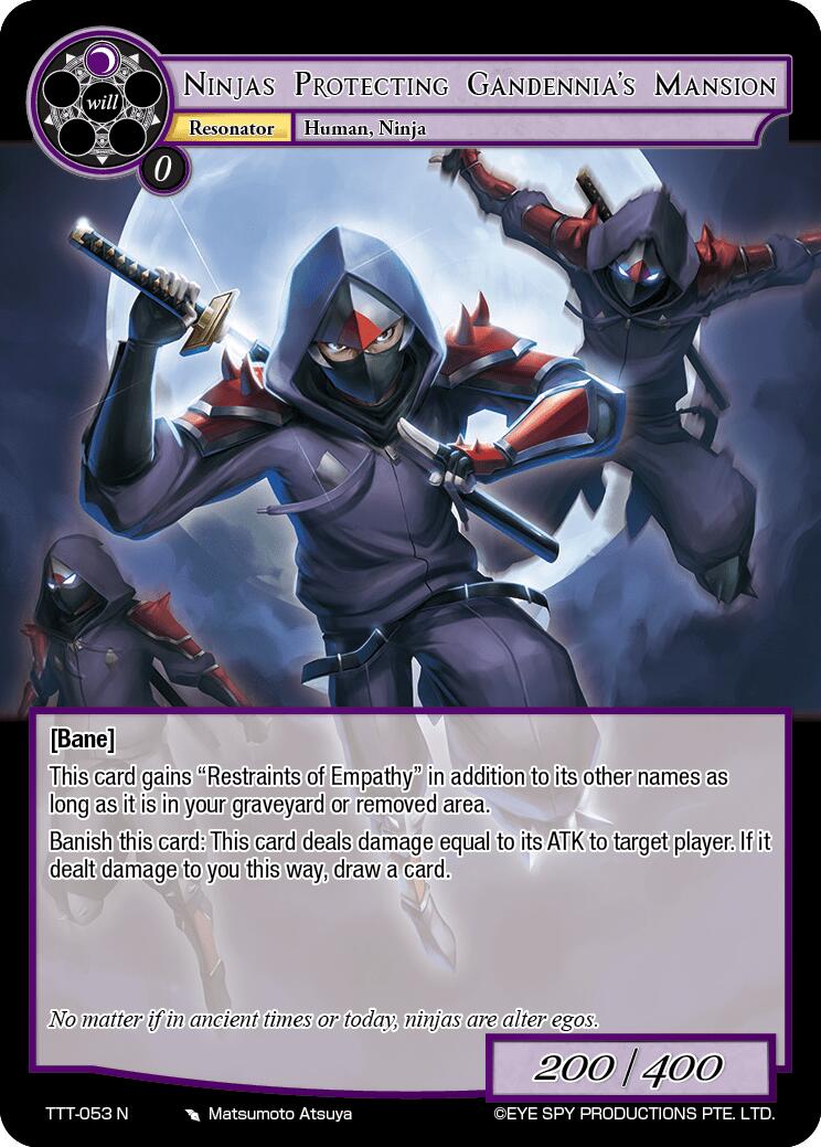 Ninjas Protecting Gandennia's Mansion (TTT-053 N) [Thoth of the Trinity] | Jomio and Rueliete's Cards and Comics