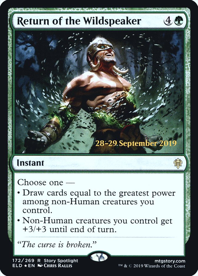 Return of the Wildspeaker [Throne of Eldraine Prerelease Promos] | Jomio and Rueliete's Cards and Comics
