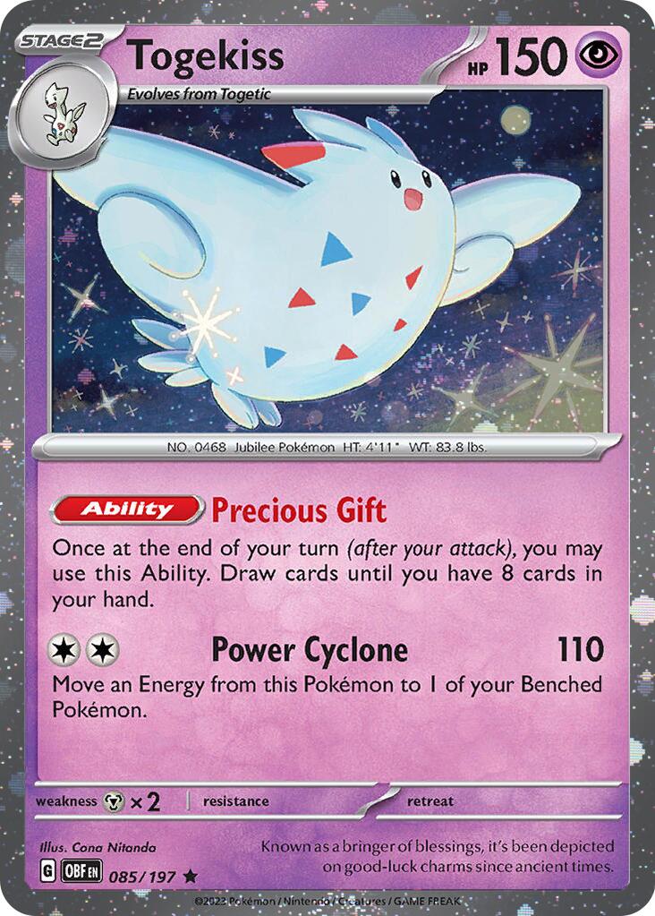 Togekiss (085/197) (Cosmos Holo) [Scarlet & Violet: Obsidian Flames] | Jomio and Rueliete's Cards and Comics