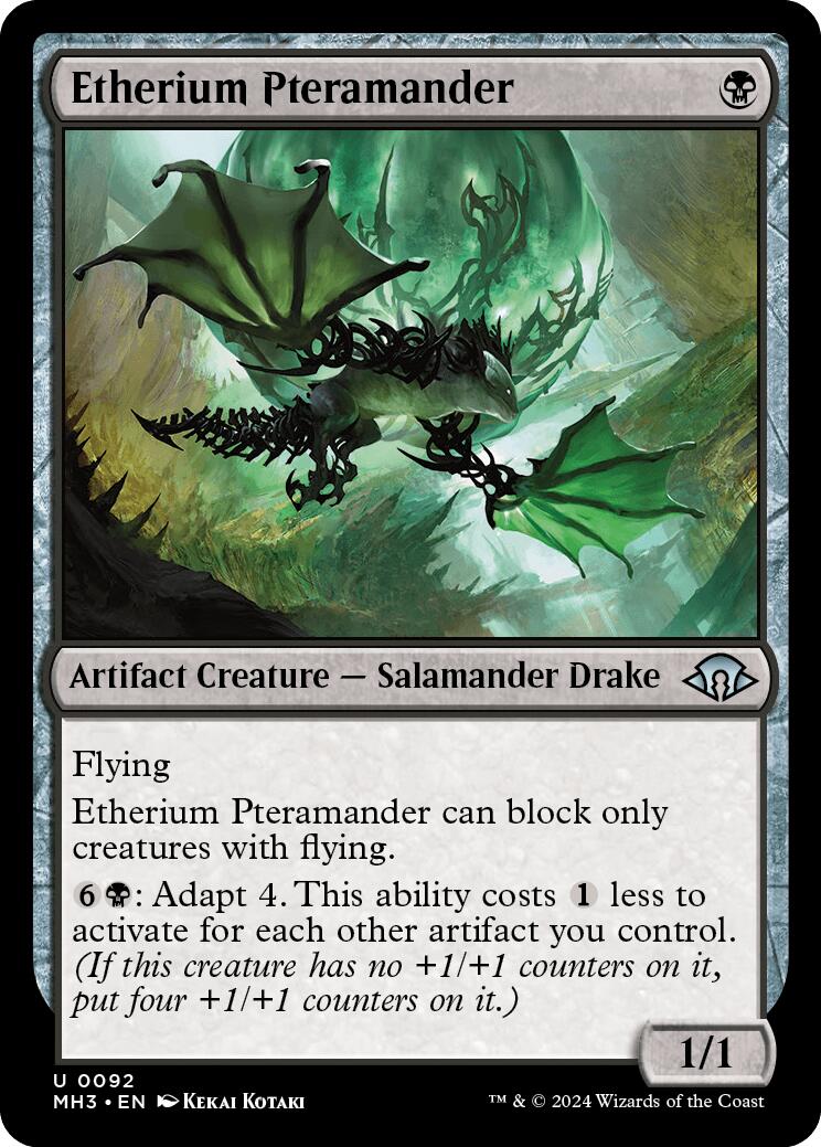 Etherium Pteramander [Modern Horizons 3] | Jomio and Rueliete's Cards and Comics
