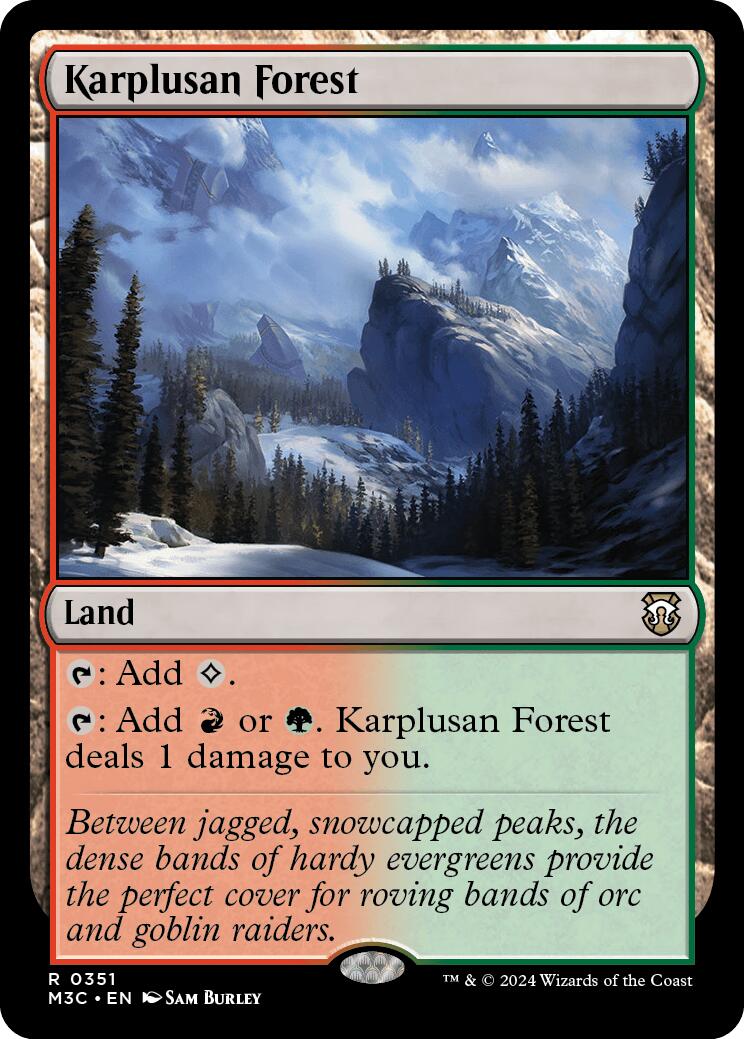 Karplusan Forest [Modern Horizons 3 Commander] | Jomio and Rueliete's Cards and Comics