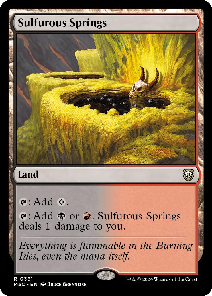 Sulfurous Springs [Modern Horizons 3 Commander] | Jomio and Rueliete's Cards and Comics