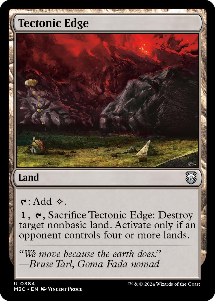Tectonic Edge [Modern Horizons 3 Commander] | Jomio and Rueliete's Cards and Comics