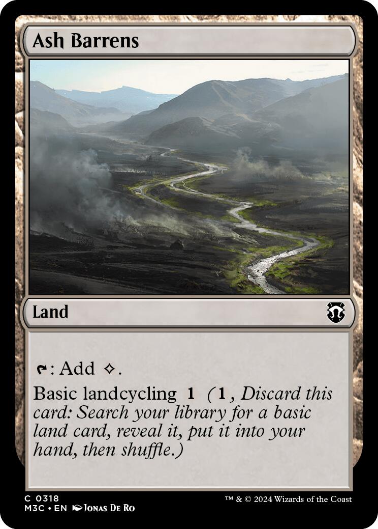 Ash Barrens [Modern Horizons 3 Commander] | Jomio and Rueliete's Cards and Comics