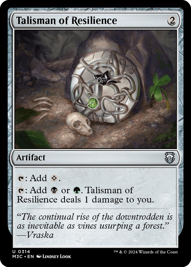 Talisman of Resilience [Modern Horizons 3 Commander] | Jomio and Rueliete's Cards and Comics