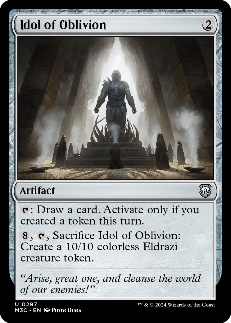 Idol of Oblivion [Modern Horizons 3 Commander] | Jomio and Rueliete's Cards and Comics