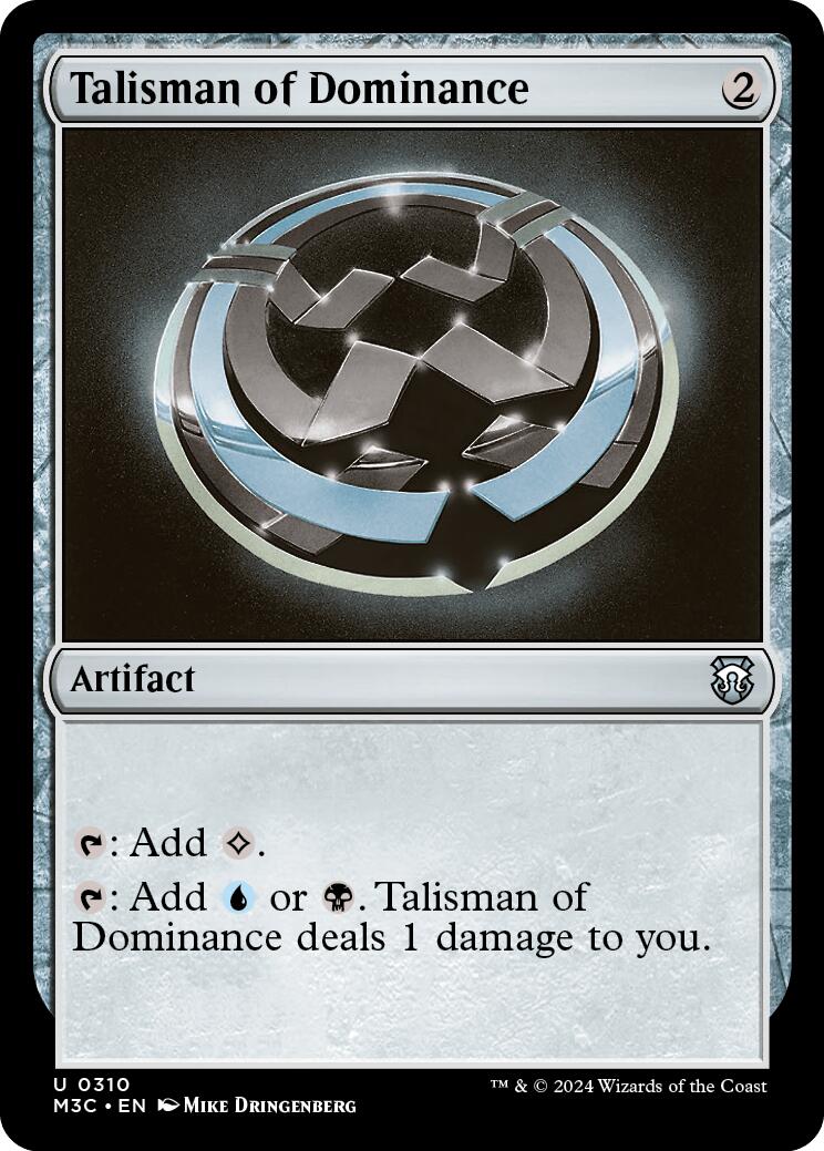 Talisman of Dominance [Modern Horizons 3 Commander] | Jomio and Rueliete's Cards and Comics