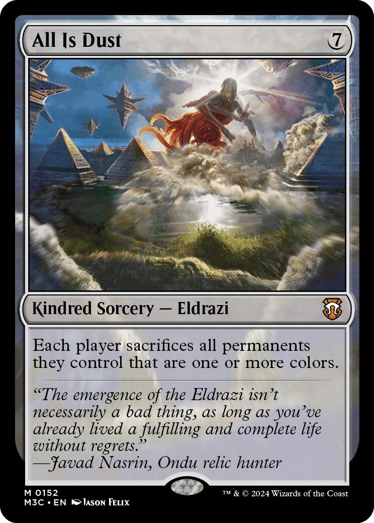 All Is Dust [Modern Horizons 3 Commander] | Jomio and Rueliete's Cards and Comics