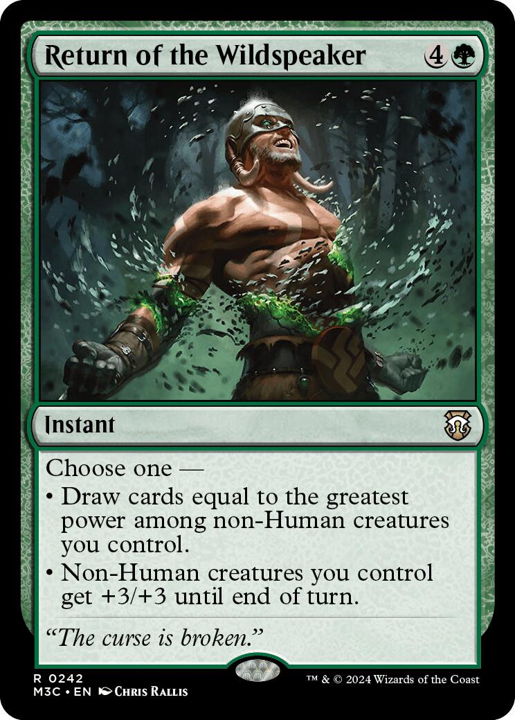 Return of the Wildspeaker [Modern Horizons 3 Commander] | Jomio and Rueliete's Cards and Comics