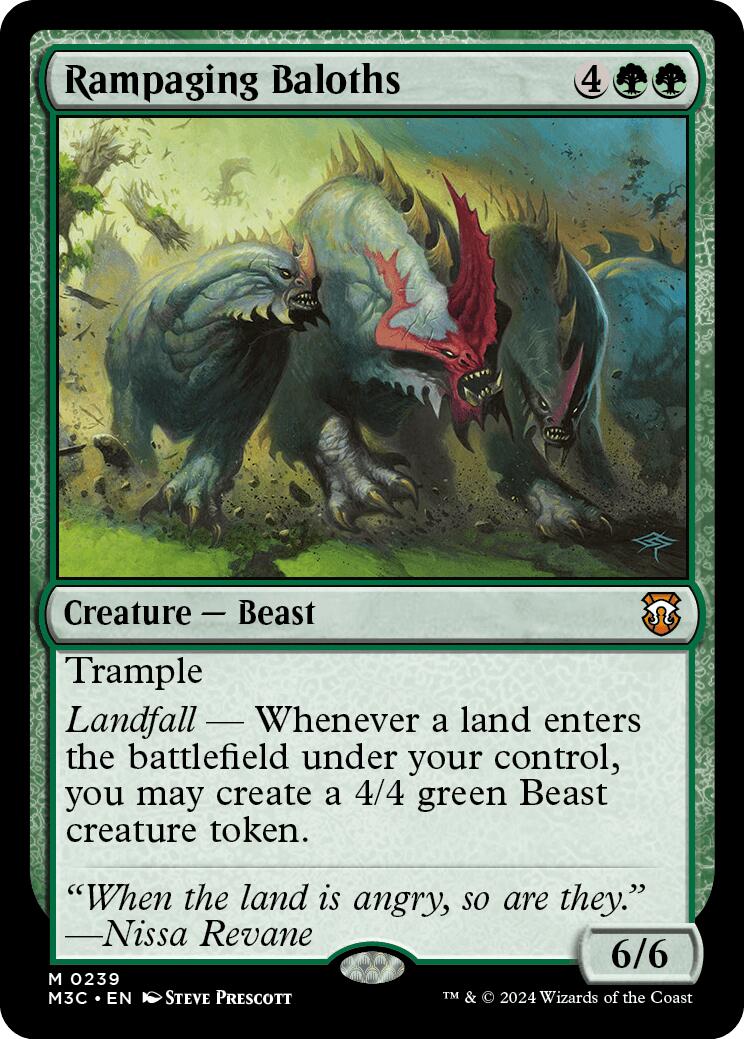 Rampaging Baloths [Modern Horizons 3 Commander] | Jomio and Rueliete's Cards and Comics