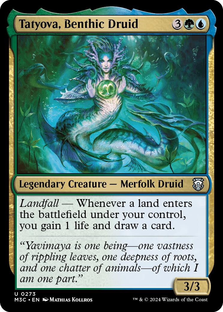 Tatyova, Benthic Druid [Modern Horizons 3 Commander] | Jomio and Rueliete's Cards and Comics