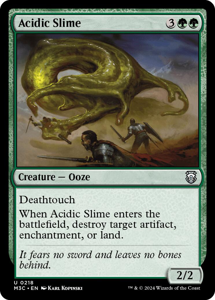 Acidic Slime [Modern Horizons 3 Commander] | Jomio and Rueliete's Cards and Comics