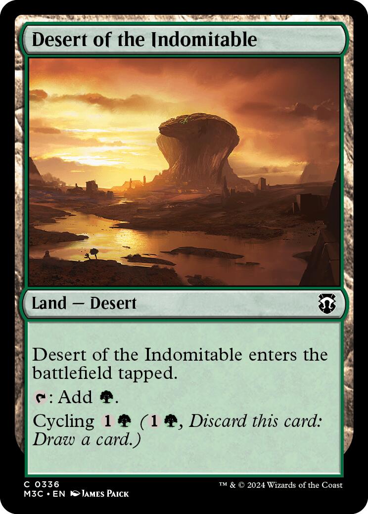 Desert of the Indomitable [Modern Horizons 3 Commander] | Jomio and Rueliete's Cards and Comics