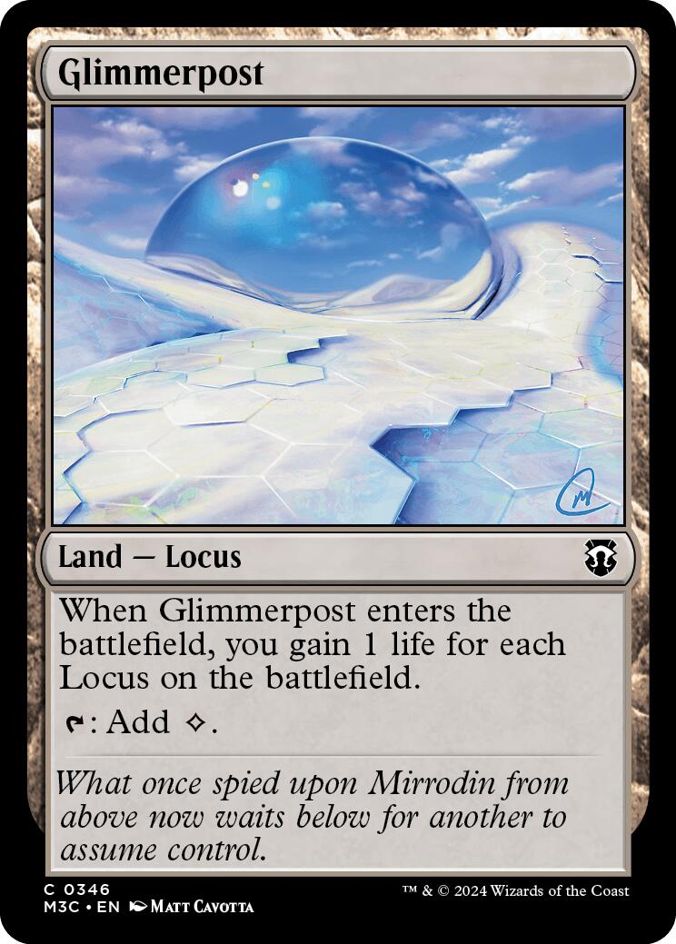 Glimmerpost [Modern Horizons 3 Commander] | Jomio and Rueliete's Cards and Comics