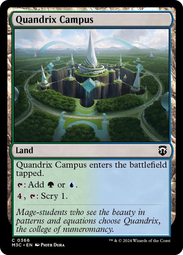 Quandrix Campus [Modern Horizons 3 Commander] | Jomio and Rueliete's Cards and Comics