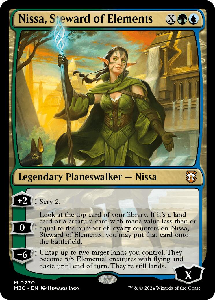 Nissa, Steward of Elements [Modern Horizons 3 Commander] | Jomio and Rueliete's Cards and Comics