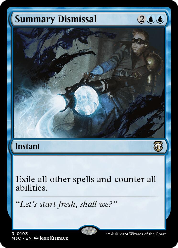 Summary Dismissal [Modern Horizons 3 Commander] | Jomio and Rueliete's Cards and Comics