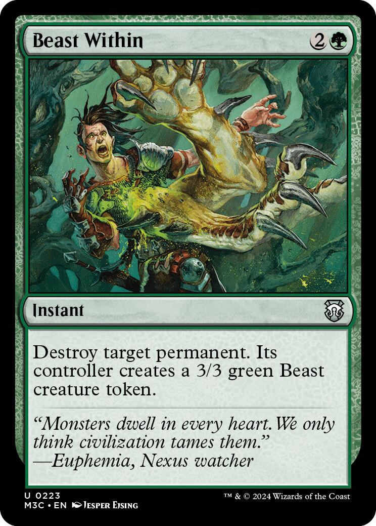 Beast Within [Modern Horizons 3 Commander] | Jomio and Rueliete's Cards and Comics